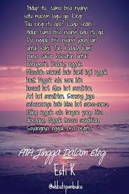 Quotes Of Novel Jingga Dalam Elegi Lagu Bernyanyi Hidup