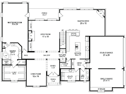 Plan For 5 Bedroom Bungalow House Plans With 4 Bedrooms 4 Bedroom Bath House Plan House Plans 5 5 Bedroom House Plans Bedroom House Plans House Plans For Sale