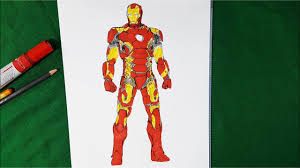 The main suit featured in marvel's avengers: Iron Man Mark Xliii Age Of Ultron Coloring Pages Sailany Coloring Kids Youtube
