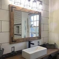 bathroom set rustic distressed vanity mirror with mason jar light fixture rustic bathroom decor handmade full bathroom decor lulight bathroom decor bathroom mirror industrial style bathroom