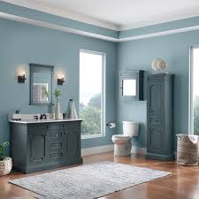 Find all bathroom vanities at wayfair. Cailla 48 In W X 21 50 In D Bath Vanity Cabinet Only In Distressed B In Stock Hardwarestore Delivery