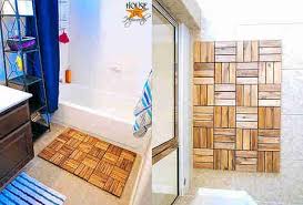 Ikea Bathroom Hacks Use 1 Runnen Decking Piece And Take Off Edges For Cool Spa Bathmat Bathrooms Remodel Ikea Bathroom Bathroom Hacks
