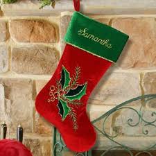 Unfollow velvet christmas stocking to stop getting updates on your ebay feed. Personalized Christmas Stockings Velvet Holly Leaves Berries Stocking