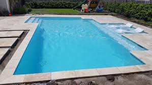Pin By Krystal Riley On Pools Pools Backyard Inground Gunite Swimming Pool Travertine Pool Decking