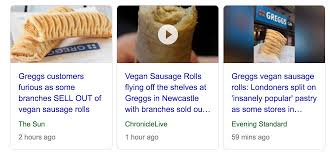 Vegan sausage is is delicious, satisfying, and widely available. Greggs How To Launch A Vegan Sausage Roll Brandwatch