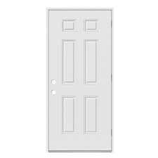 Get free shipping on qualified black steel doors or buy online pick up in store today in the doors & windows department. Jeld Wen 30 In X 80 In Steel Left Hand Outswing Primed Prehung Single Front Door In The Front Doors Department At Lowes Com