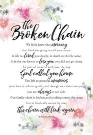 Woodland Grace Broken Chain Textual Art On Wood In 2020 Birthday In Heaven Quotes Funeral Poems Heaven Quotes