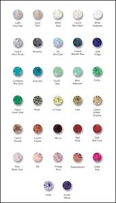 Swarovski Crystal Color Charts