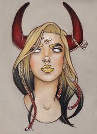 Taurus Goddess Print Mcbelbs Taurus Art Face Art Painting Aries Art