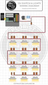 A light switch diagram is a type of circuit diagram. How To Wire Lights Switches In A Diy Camper Van Electrical System Explorist Life