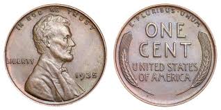 1935 lincoln wheat penny coin value prices photos info