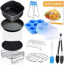 Make sure this fits by entering your model number.; Amazon Com Square Air Fryer Accessories 11 Pcs With Recipe Cookbook Compatible For Philips Air Fryer Cosori And Other Square Airfryers And Oven Deluxe Deep Fryer Accessories Set Of 12 6 5 Home Kitchen