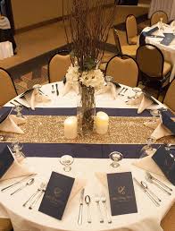 Top 26 Most Shared Wedding Table Setting Ideas On Pinterest Weddinginclude Gold Wedding Colors Navy Blue And Gold Wedding Wedding Centerpieces