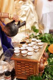The table comes with out any coffee stafes. Coffee Ceremony On A Traditional Eritrean Wedding Stock Photo Offset