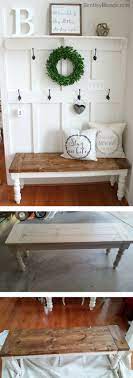 40 Easy Diy Benches That You Can Totally Build Yourself How To Make A Diy Farmhouse Bench Great Project Idea Ho Farmhouse Bench Diy Easy Home Decor Home