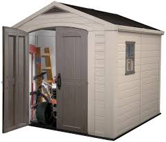 Plastic sheds and resin sheds are a popular option for outdoor storage, because they're easy to assemble and do not require much cleaning. Garden Sheds Keter Storage Store Room Arbour 88 Amazon De Garten