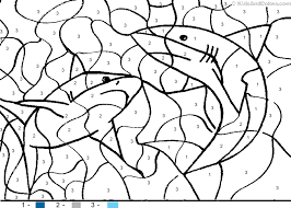 Animal Color By Number Color By Number Sharks Coloring Pages Shark Coloring Pages Animal Coloring Books Coloring Pages