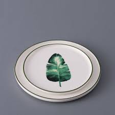 The Palm Green Outlined Dinner Plate Plates Dinner Plates Dinner
