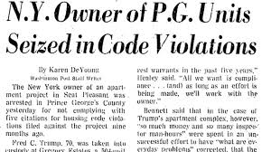 Donald Trump's father was arrested, too ...