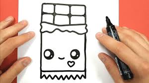 How To Draw A Kawaii Chocolate Bar Encequiconcerne Tablette Chocolat Dessin Cute Drawings Doodle Art Journals Kawaii Doodles