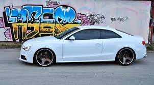 Audi A5 Stance Custom Rims Pearl White Audi A5 Coupe Audi A5 Audi S5