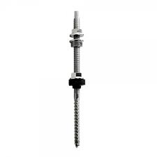 The hanger bolt has two sides that are covered with threads. Hanger Bolt M10 X 200mm 120mm Screw Depth Offgridtec