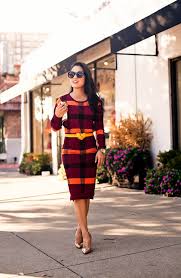 2020 popular 1 trends in women's clothing, mother & kids, novelty & special use with knit pencil skirt elastic waist and 1. Marsala Plaid Sweater Skirt Set Cute Little Dallas Petite Fashion Blogger