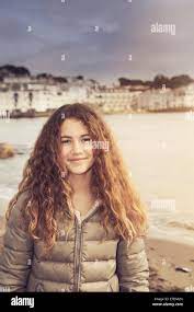 13 year old girl beach hi-res stock photography and images - Alamy