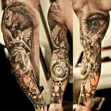 Black And Grey Sleeve With Color Pin On Tattoo Ideas And Art