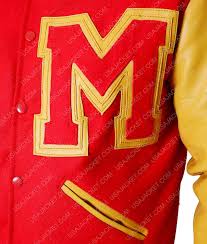 Michael Jackson Thriller 'M' Logo Varsity Jacket