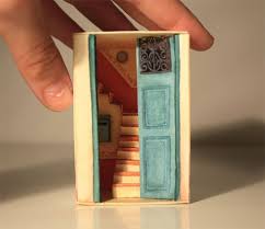 Cajita Casa Small Box House Http Www Etsy Com Listing 88488858 Cajita Casa Small Box House Matchbox Crafts Crafts Matchbox