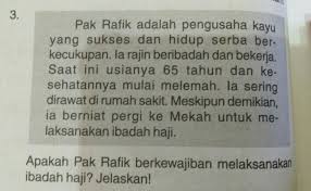 Seperti yang sudah kita bahas di atas, rukun haji adalah rangkaian amalan wajib yang harus dilaksanakan ketika sedang menunaikan ibadah haji. Apakah Pak Rafik Berkewajiban Melaksanakan Ibadah Haji Jelaskan Brainly Co Id