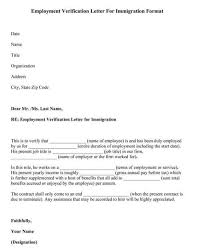 Ensure you have a legally binding employment contract. Employment Verification Letter For Immigration Format Sample Letter