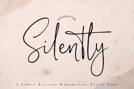 Silently Handwriting Script Font Handwriting Script Fonts Cool Handwriting Fonts Script Fonts