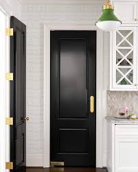 Kitchen Design By Collins Interiors Black Doors With Brass Hardware Collins Interiors Swinging Doors Kitchen Home Interiors And Gifts Black Interior Doors