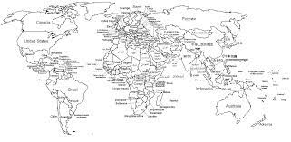 They have very large dimensions (1600 x 810 pixels), which make them especially suitable for printing purposes. Map Of The World Black And White For Kids Aline Art