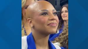 Monday night the Dallas Cowboys cheerleaders, observed "My Cause My Boots."  For Armani Latimer, that meant going