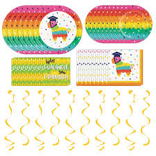 Custom cards, invitations & more! Creative Converting Fiesta Fun Grad Party Dinnerware Bundle Luncheon Beverage Napkins Dinner Luncheon Plates Danglers Kids Birthday Rainbow Themed Supplies Cinco De Mayo Mexican Fiesta Buy Online In