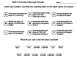 Balancing equations practice worksheet answers. Mole Conversions Moles Mass Molecules Worksheet Chemistry Message Decoder Teaching Resources
