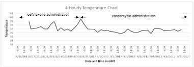 4 Hourly Temperature Chart Of Patient During Admission