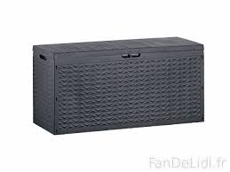 Sur terrasse, ou directement dans le jardin, il est agréable de pouvoir s'allonger sur du salons de jardin, mobilier pliant d'appoint, bains de soleil, hamacs ou accessoires de plein air… id market répond à vos envies d'aménagement et de. Coffre Rangement Jardin Lidl Venus Et Judes