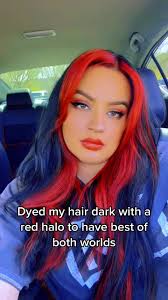 Dark Long Hair with Red Undertones