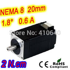 Free Shipping Nema 8 Stepper Motor Model 8hs13 0604s 1 8 Deg 0 6 A 2 N Cm With Bipolar And 4 Lead Wires Stepper Motor Steppers Bipolar