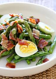 Asparagus Egg And Bacon Salad With Dijon Vinaigrette Recipe Healthy Recipes Healthy Spring Salad