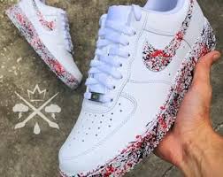 Reflective Drip Nike Air Force 1 Custom Air Force 1s One Etsy Nike Air Force Nike Air Nike