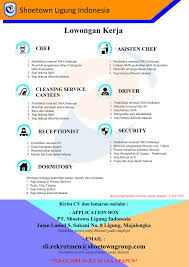 Contoh surat lamaran kerja di pt soetwon kasokandel. Pt Shoetown Ligung Indonesia Posts Facebook