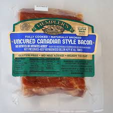 Called back bacon in canada, this lean smoked meat is a closer kin to ham than regular bacon. Uncured Canadian Bacon Hempler S Foods