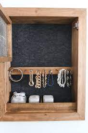 A secret compartment jewelry case that you can design yourself and keep your jewelry hidden from everyone. Diy Wall Jewelry Organizer Houseful Of Handmade