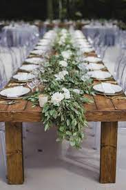Jewel Tone Ontario Wedding At Lake Of The Woods Junebug Weddings Greenery Wedding Decor Greenery Wedding Centerpieces Wedding Table Settings