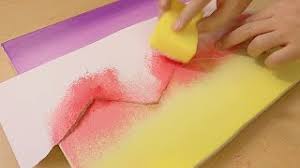 Torn Paper Painting Layered Mountains Easy Creative Art Youtube